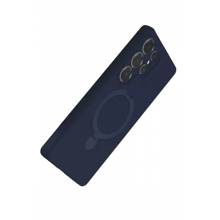 Newface Samsung Galaxy S23 Ultra Regal Magsafe Standlı Kapak - Lacivert