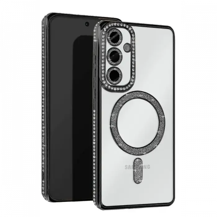 Newface Samsung Galaxy S24 FE Joke Simli Magneticsafe Kılıf - Siyah