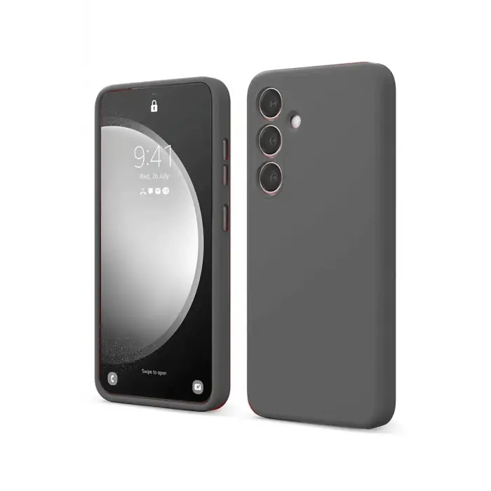 Newface Samsung Galaxy S24 FE Kılıf First Silikon - Gri