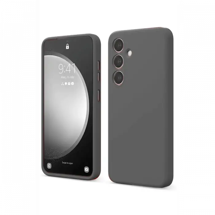 Newface Samsung Galaxy S24 FE Kılıf First Silikon - Gri