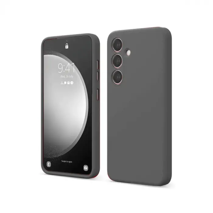 Newface Samsung Galaxy S24 FE Kılıf First Silikon - Gri