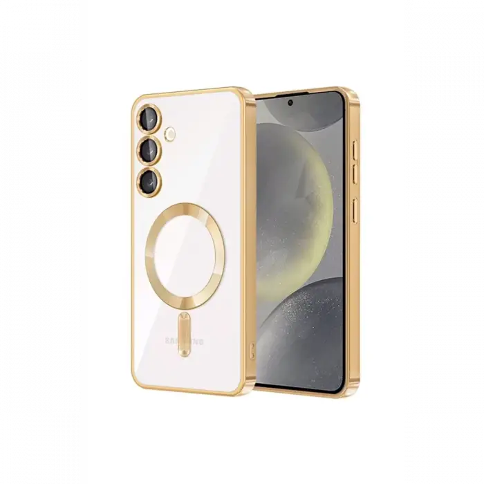 Newface Samsung Galaxy S24 Kılıf Kross Magneticsafe Kapak - Gold
