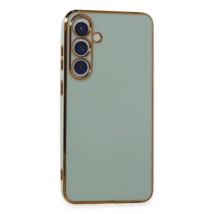 Newface Samsung Galaxy S24 Plus Kılıf Volet Silikon - Açık Yeşil
