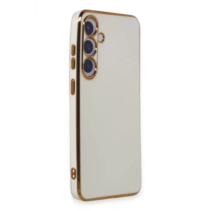 Newface Samsung Galaxy S24 Plus Kılıf Volet Silikon - Beyaz