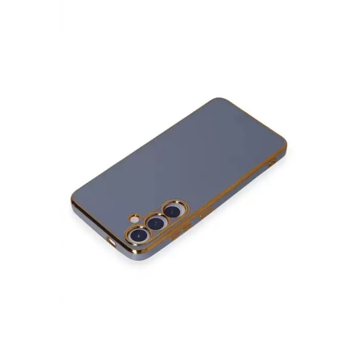 Newface Samsung Galaxy S24 Plus Kılıf Volet Silikon - Mavi