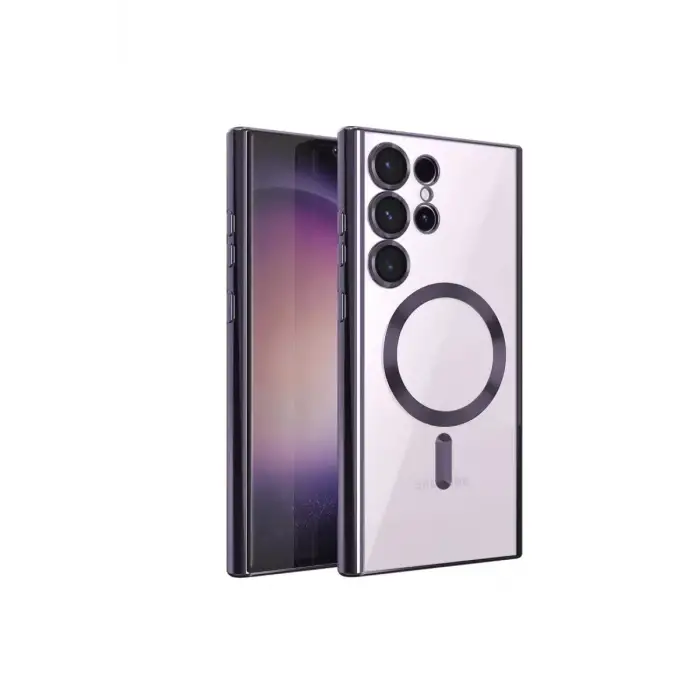 Newface Samsung Galaxy S24 Ultra Kılıf Kross Magneticsafe Kapak - Mor