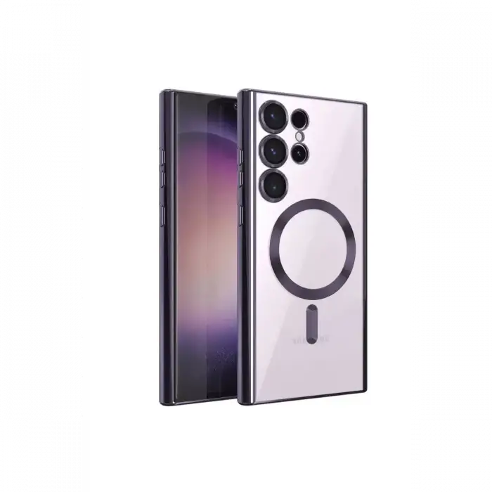 Newface Samsung Galaxy S24 Ultra Kılıf Kross Magneticsafe Kapak - Mor