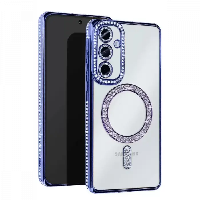 Newface Samsung Galaxy S25 Edge Joke Simli Magneticsafe Kılıf - Mavi