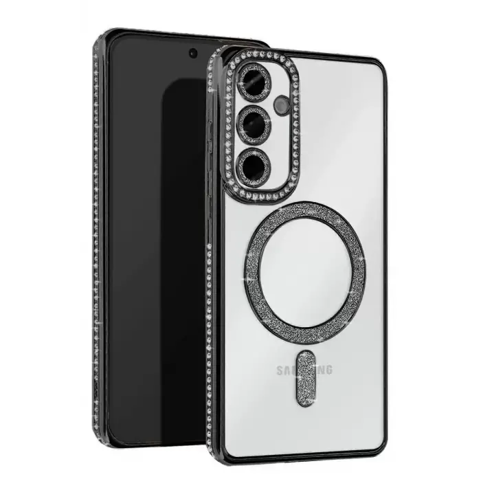 Newface Samsung Galaxy S25 Edge Joke Simli Magneticsafe Kılıf - Siyah