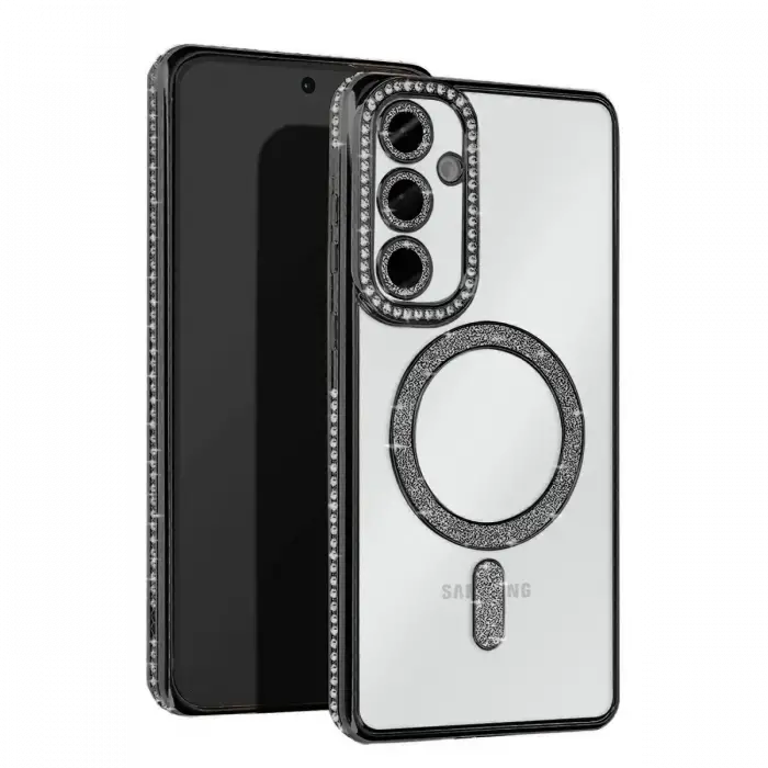 Newface Samsung Galaxy S25 Edge Joke Simli Magneticsafe Kılıf - Siyah