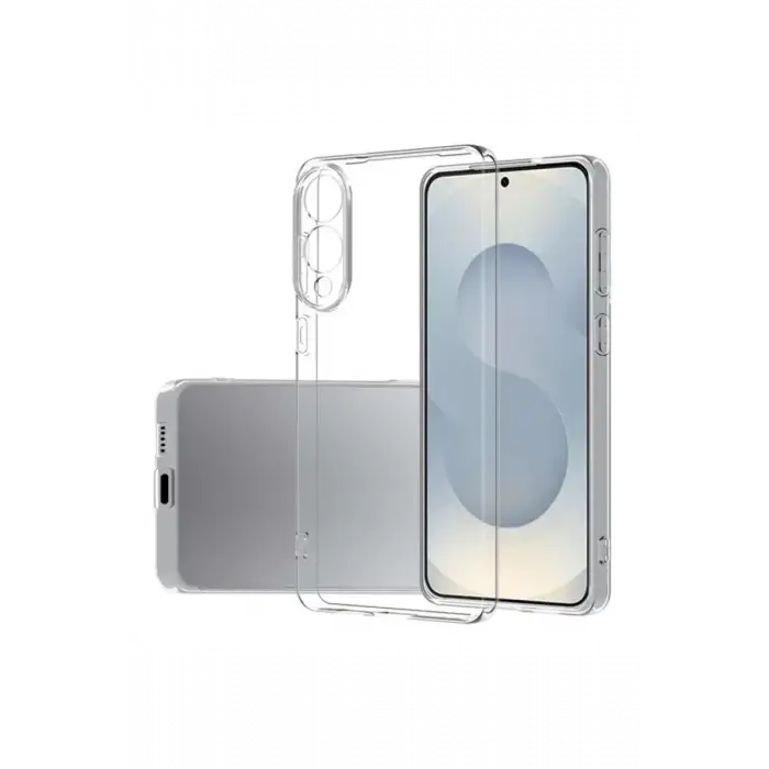 Newface Samsung Galaxy S25 Edge Kılıf Lüx Şeffaf Silikon