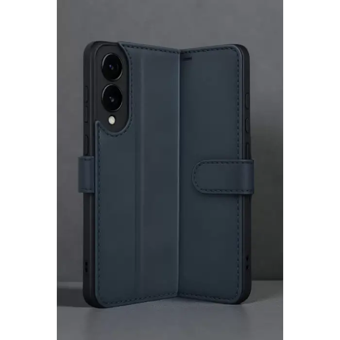 Newface Samsung Galaxy S25 Edge Trend S Plus Kapaklı Kılıf - Lacivert