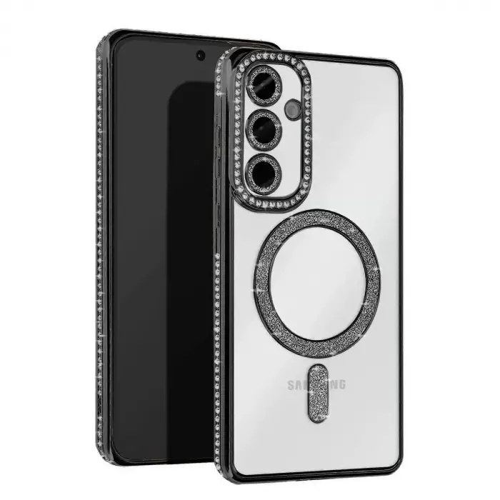 Newface Samsung Galaxy S25 FE Joke Simli Magneticsafe Kılıf - Siyah