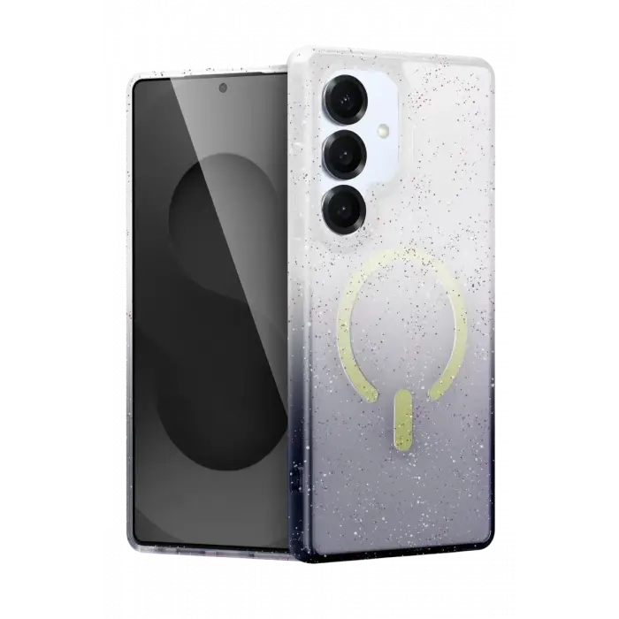 Newface Samsung Galaxy S25 Plus Pummel Shiny Magsafe Kapak - Siyah