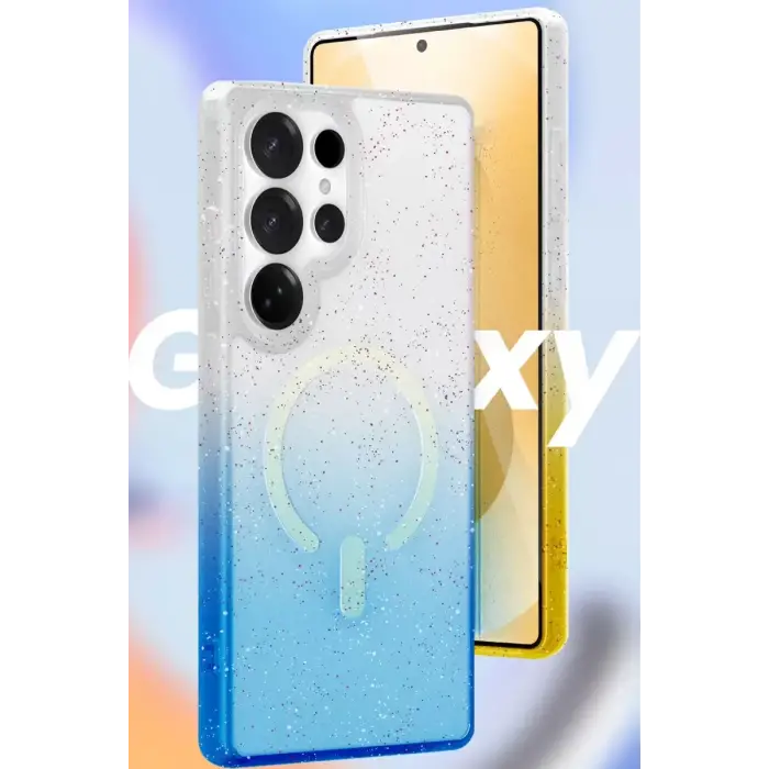 Newface Samsung Galaxy S25 Pummel Shiny Magsafe Kapak - Siyah