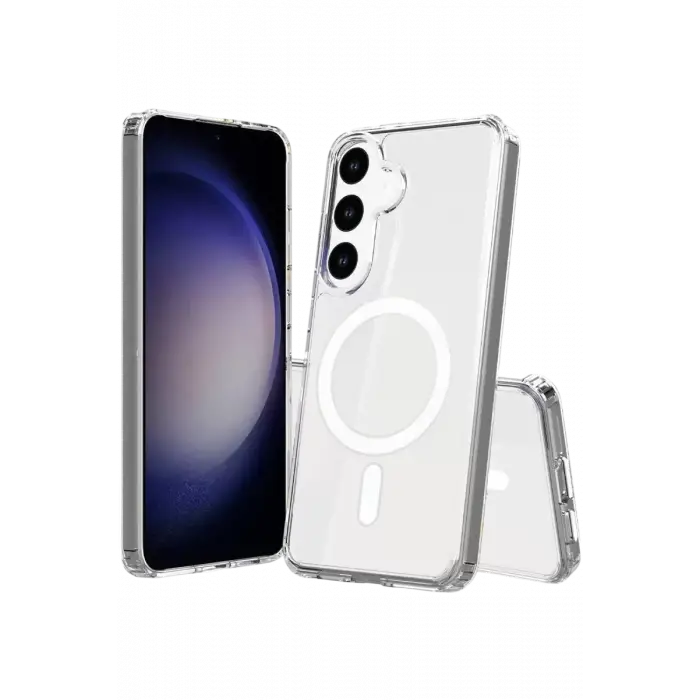 Newface Samsung Galaxy S26 Plus Magneticsafe Şeffaf Silikon - Şeffaf