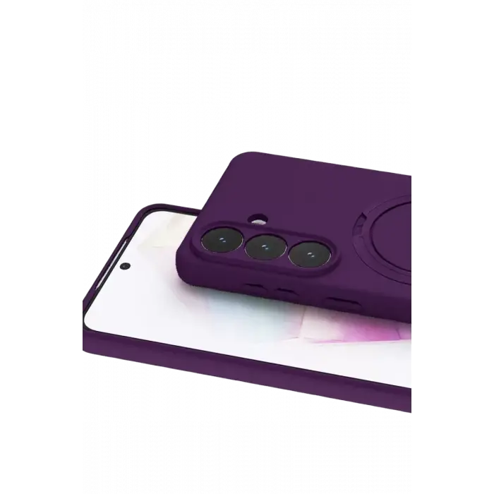 Newface Samsung Galaxy S26 Plus Regal Magsafe Standlı Kapak - Derin Mor