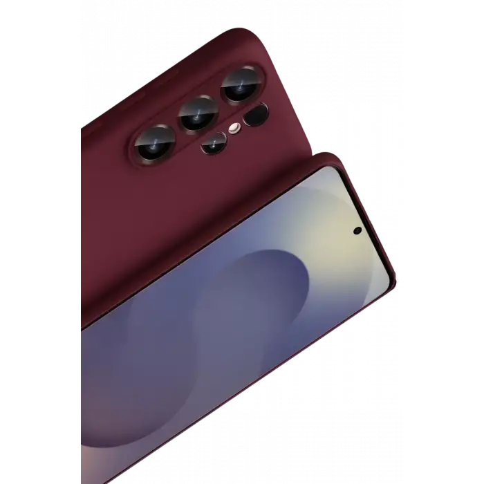 Newface Samsung Galaxy S26 Ultra First Silikon - Bordo