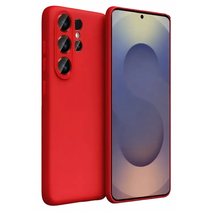 Newface Samsung Galaxy S26 Ultra First Silikon - Kırmızı