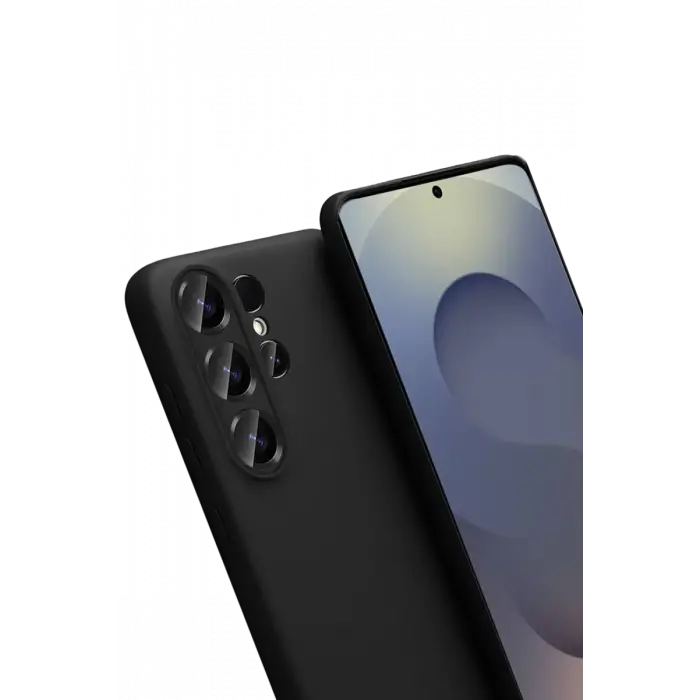 Newface Samsung Galaxy S26 Ultra Nano içi Kadife Silikon - Siyah