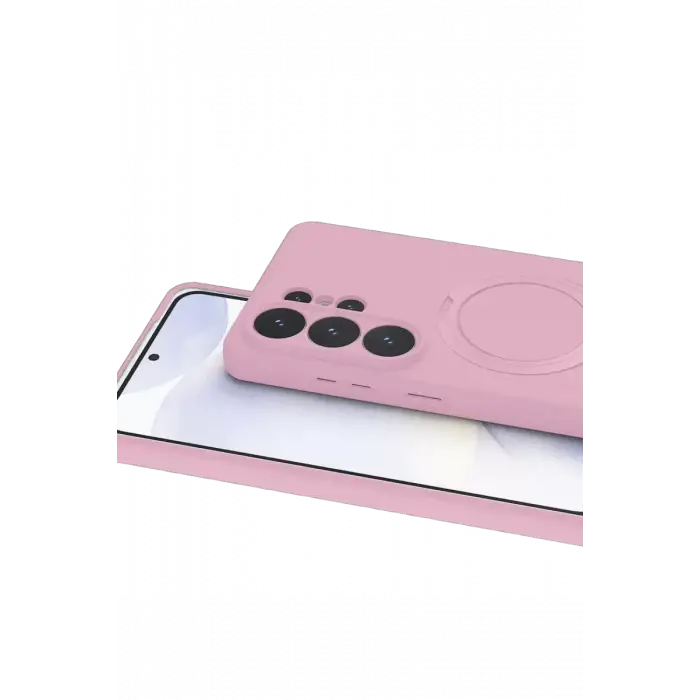 Newface Samsung Galaxy S26 Ultra Regal Magsafe Standlı Kapak - Açık Pembe