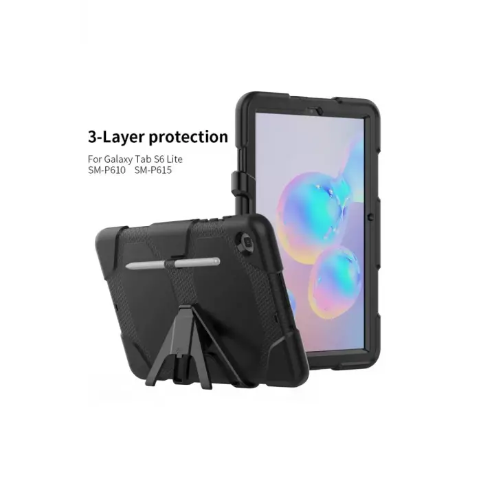 Newface Samsung Galaxy T500 Tab A7 10.4 Kılıf Griffin Tablet Kapak - Siyah