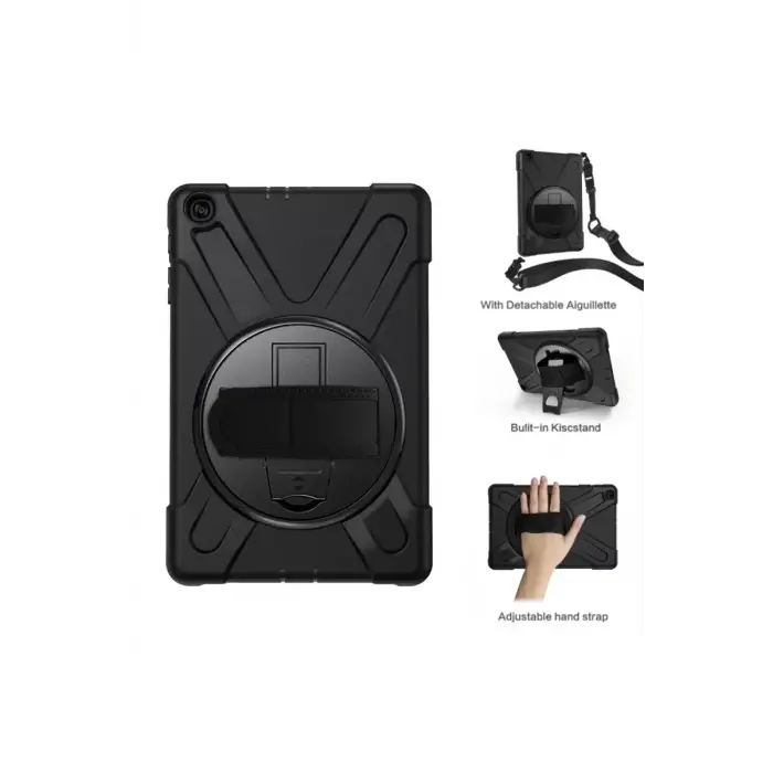 Newface Samsung Galaxy T510 Tab A 10.1 Kılıf Amazing Tablet Kapak - Siyah