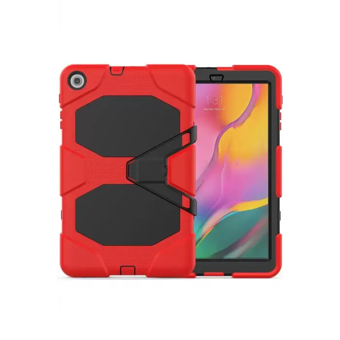 Newface Samsung Galaxy T510 Tab A 10.1 Kılıf Griffin Tablet Kapak - Kırmızı