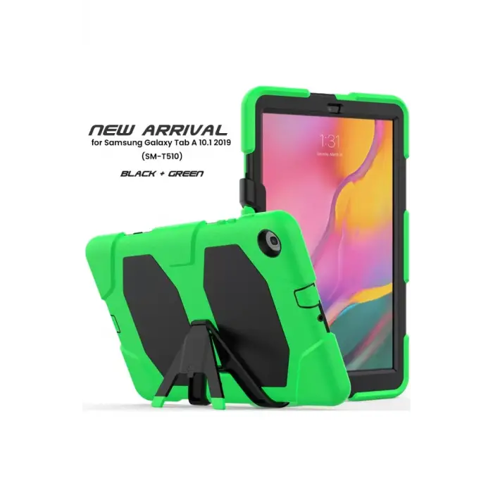 Newface Samsung Galaxy T510 Tab A 10.1 Kılıf Griffin Tablet Kapak - Yeşil