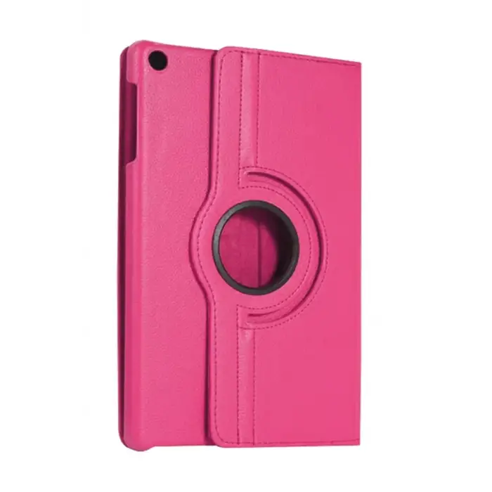 Newface Samsung Galaxy Tab A11 360 Tablet Deri Kılıf - Pembe