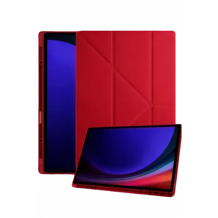 Newface Samsung Galaxy Tab A11 Kalemlikli Mars Tablet Kılıfı - Kırmızı