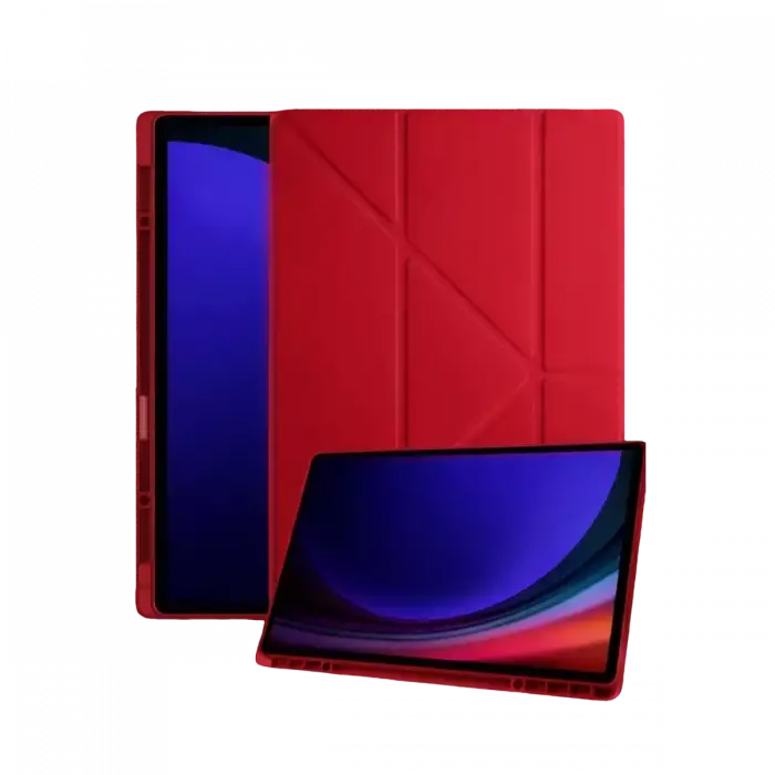 Newface Samsung Galaxy Tab A11 Kalemlikli Mars Tablet Kılıfı - Kırmızı