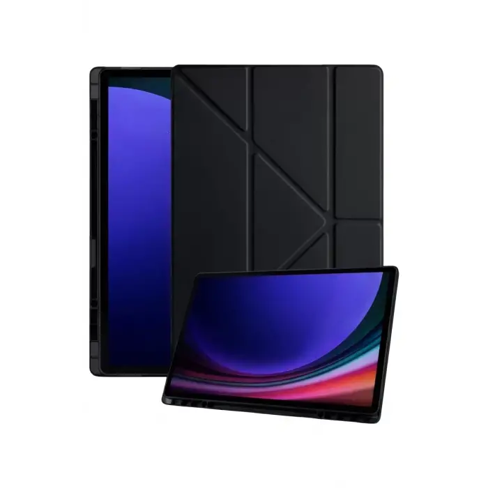Newface Samsung Galaxy Tab A11 Plus Kalemlikli Mars Tablet Kılıfı - Siyah
