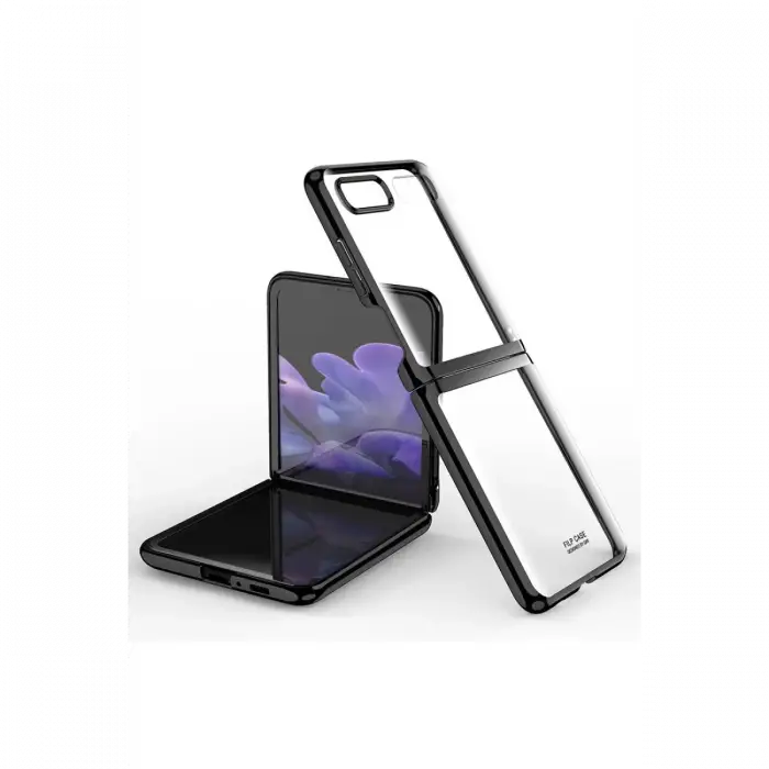Newface Samsung Galaxy Z Flip 4 Kılıf Fold Element Kapak - Siyah