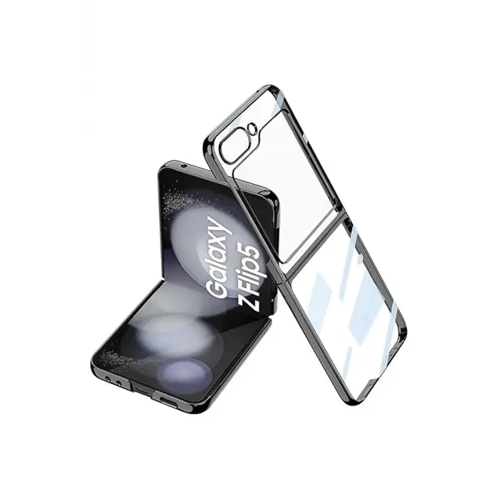 Newface Samsung Galaxy Z Flip 5 Kılıf Fold Element Kapak - Siyah