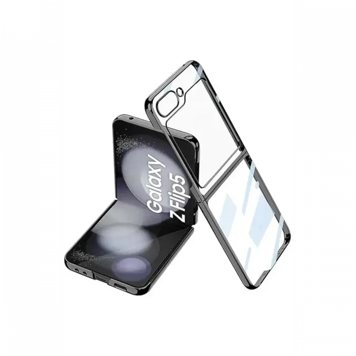 Newface Samsung Galaxy Z Flip 5 Kılıf Fold Element Kapak - Siyah