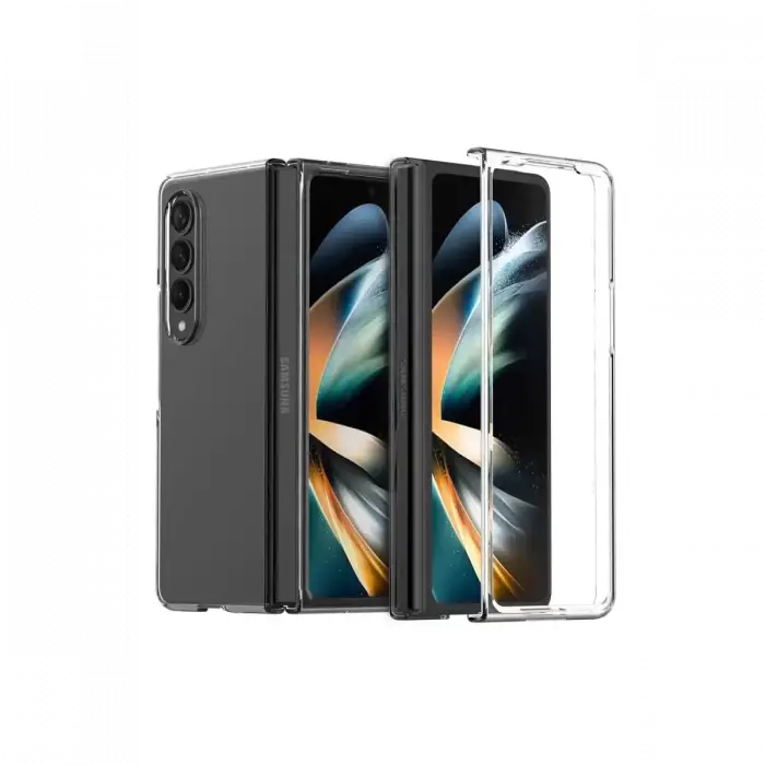 Newface Samsung Galaxy Z Fold 3 Kılıf Fold TPU Silikon - Şeffaf