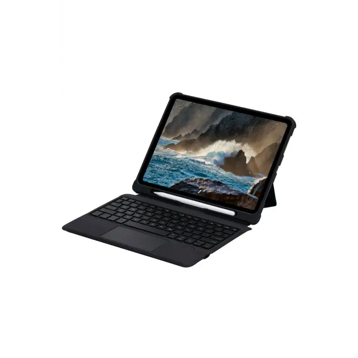 Newface T5207D iPad Pro 11 (2022) Kılıf İnter Ledli Klavyeli Tablet Kılıfı - Siyah