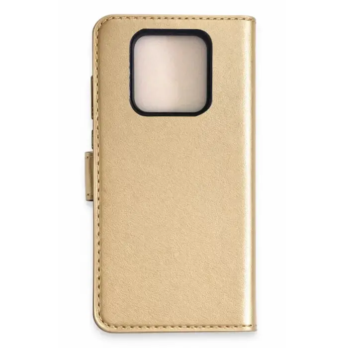 Newface Tecno Camon 16 Prime Trend S Plus Kapaklı Kılıf - Gold