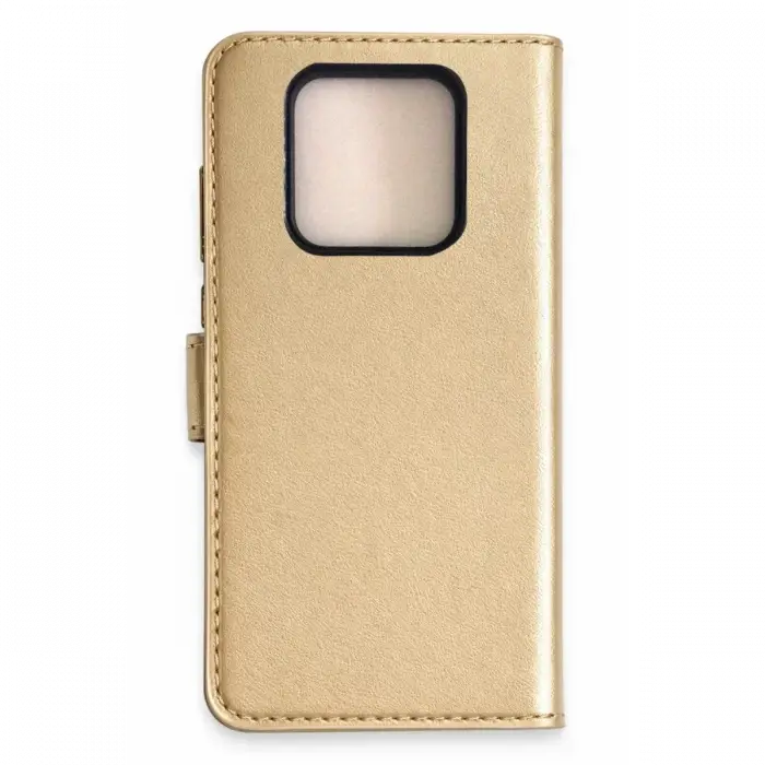Newface Tecno Camon 16 Prime Trend S Plus Kapaklı Kılıf - Gold