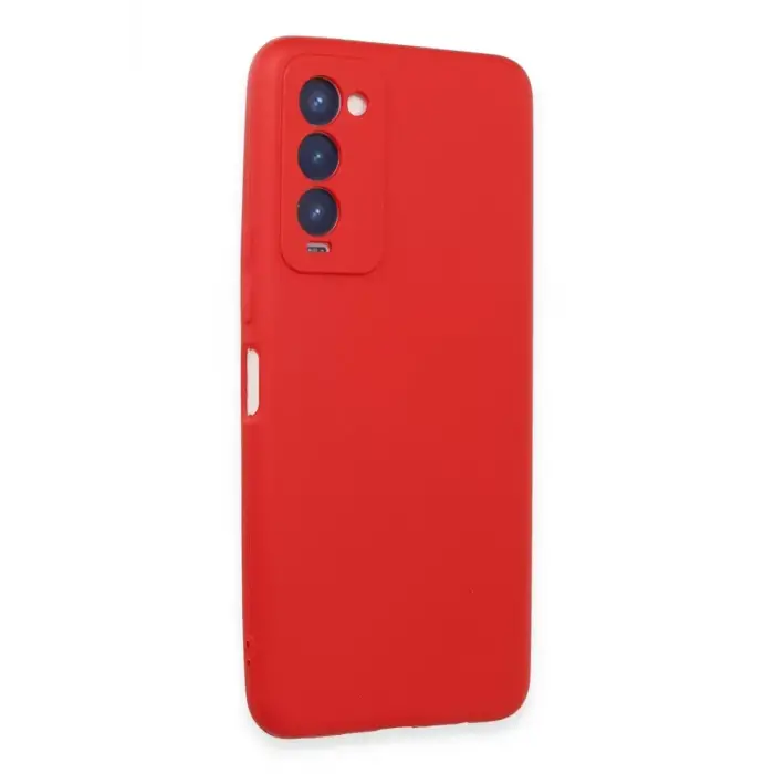 Newface Tecno Camon 18 Kılıf First Silikon - Kırmızı