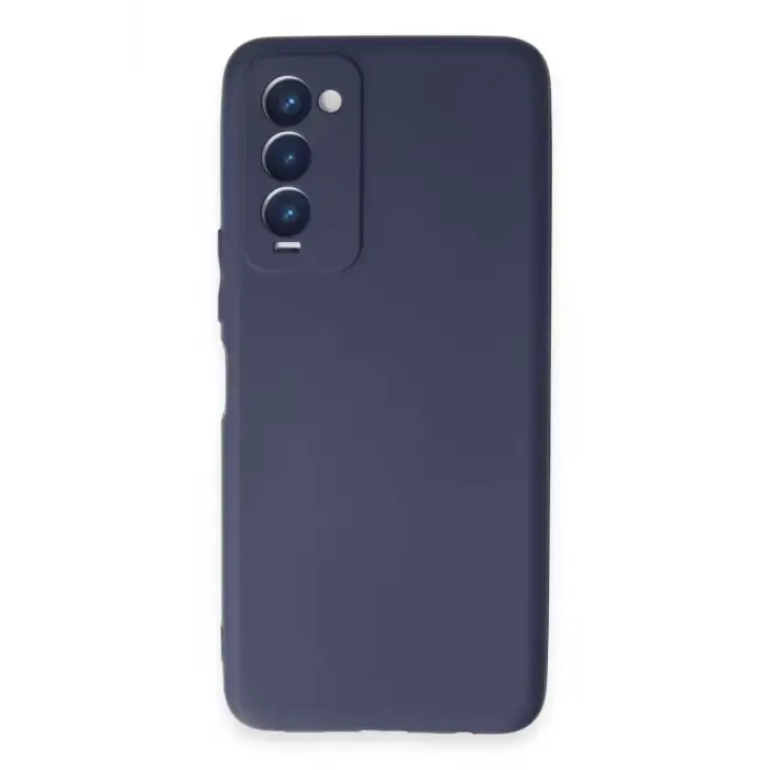 Newface Tecno Camon 18 Kılıf First Silikon - Lacivert