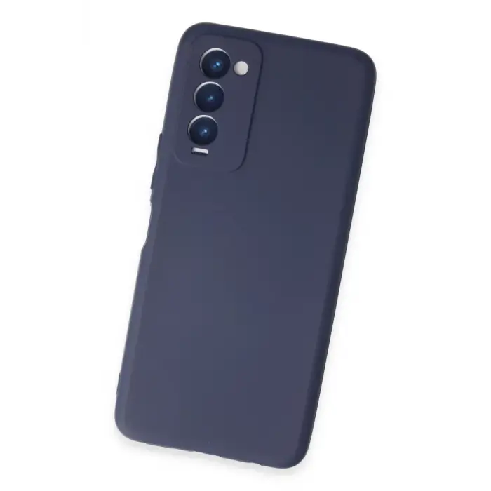 Newface Tecno Camon 18 Kılıf First Silikon - Lacivert
