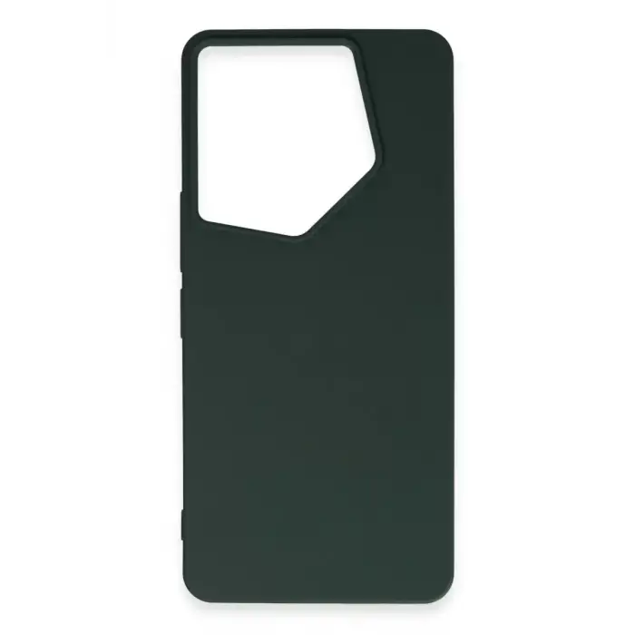 Newface Tecno Camon 20 Pro 5G Kılıf First Silikon - Koyu Yeşil