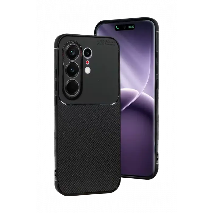 Newface Tecno Camon 50 Pro 5G Auto Focus Karbon Kapak - Siyah