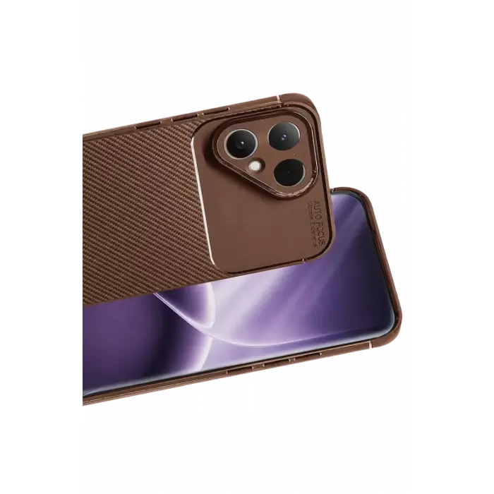 Newface Tecno Pova Curve 2 5G Auto Focus Karbon Kapak - Kahverengi