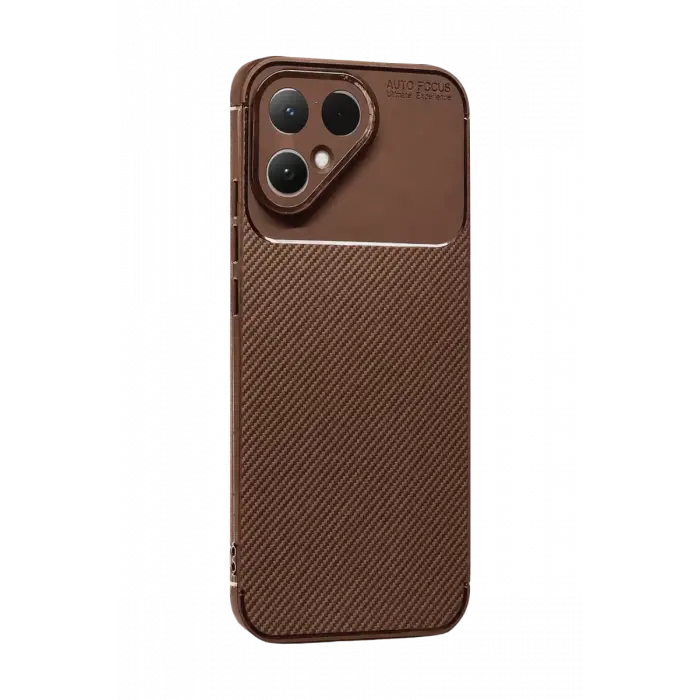 Newface Tecno Pova Curve 2 5G Auto Focus Karbon Kapak - Kahverengi