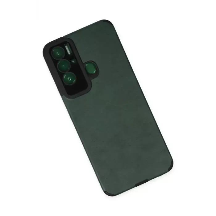 Newface Tecno Pova Neo Kılıf Loop Deri Silikon - Yeşil
