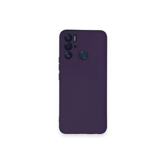 Newface Tecno Pova Neo Kılıf Nano içi Kadife Silikon - Mor