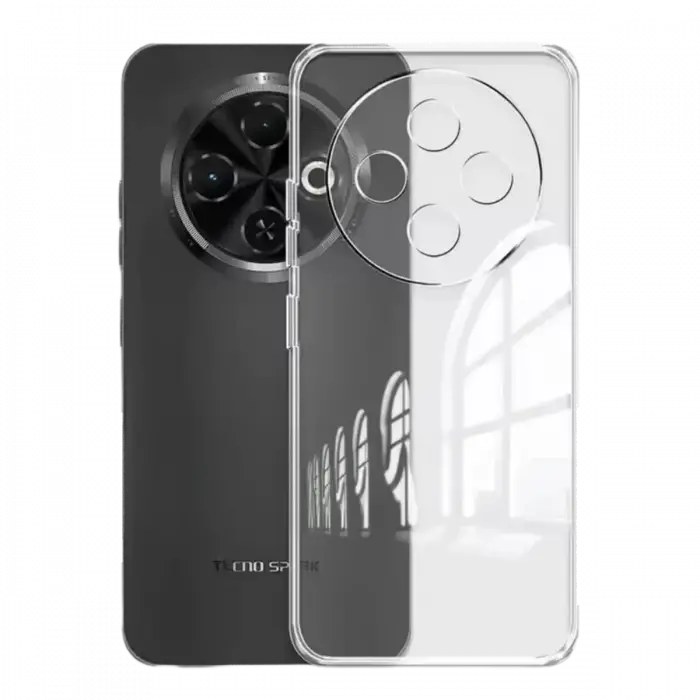 Newface Tecno Spark 30C Kılıf Lüx Şeffaf Silikon